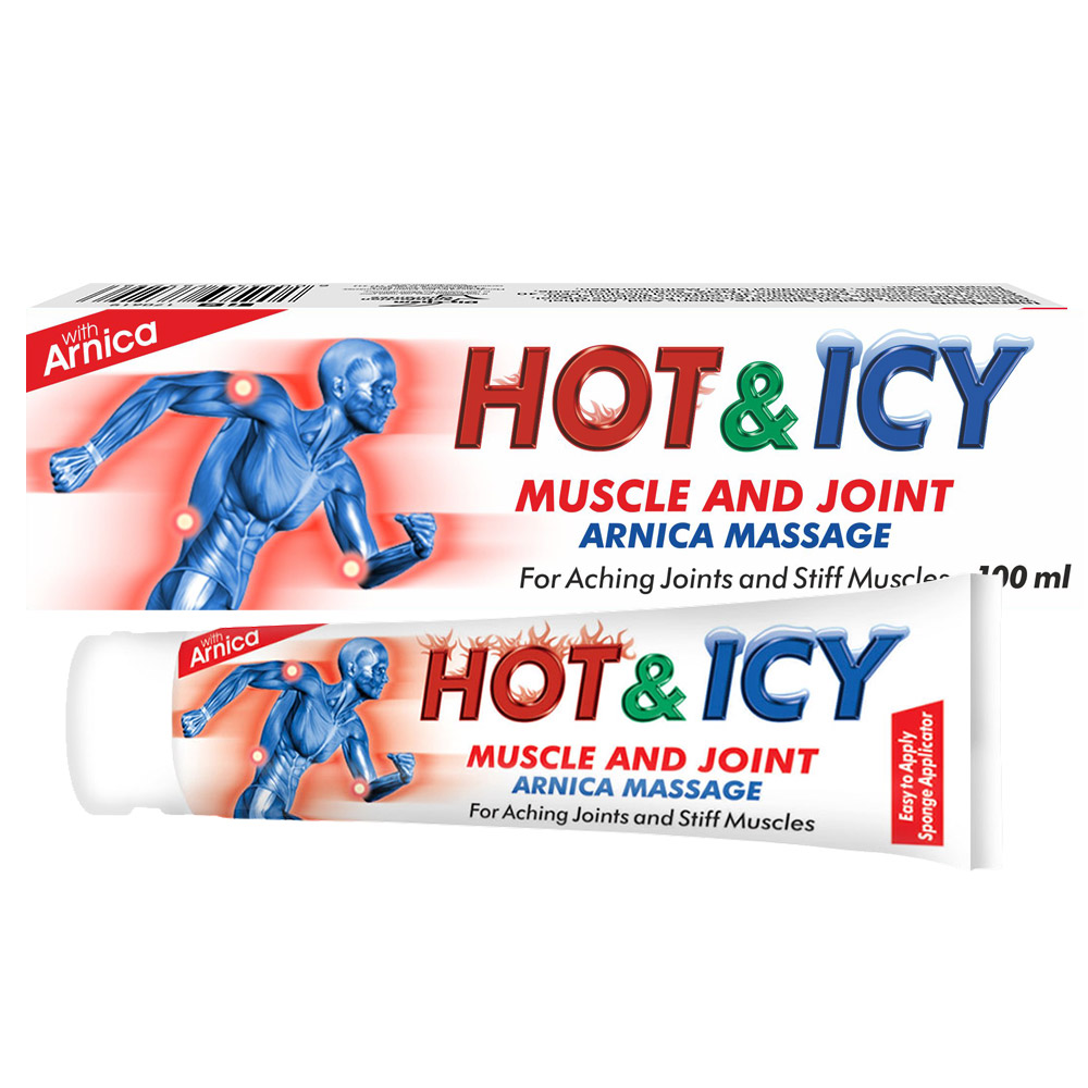 Hot & Icy Muscle and Joint Arnica Massage Rub 100ml